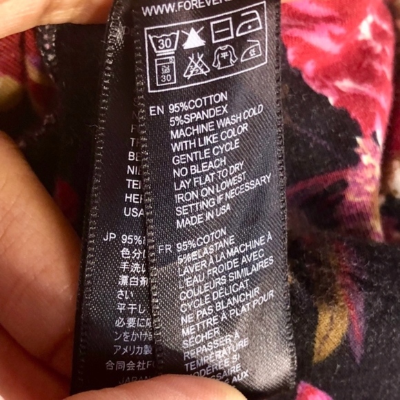 4/$30 Forever 21 Floral Stretch High Waist Mini Skirt SZ S - Picture 3 of 4